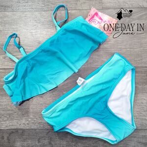 Kanu Surf Janie Flounce Bikini Swimsuit Size 14